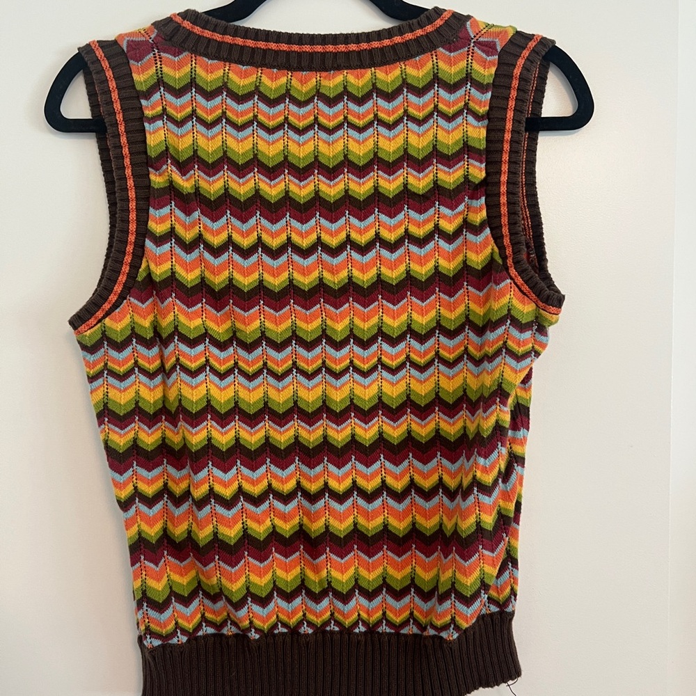Sweater Tank - Colorful Chevron Knit | Size 4 - Picture 3 of 3